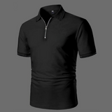 Polo De Manga Corta Para Hombre | Media Cremallera