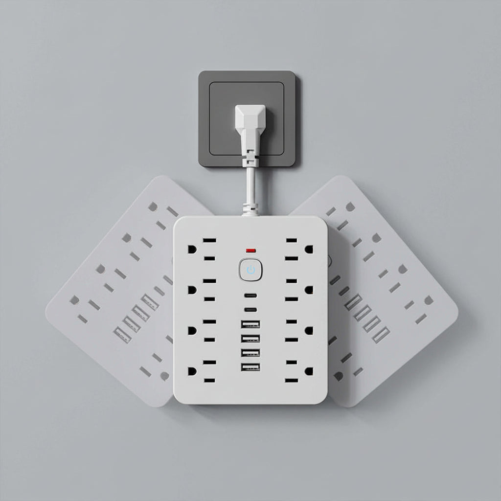 Regleta De Enchufes Montada En Pared | Puertos USB · SeemSeem