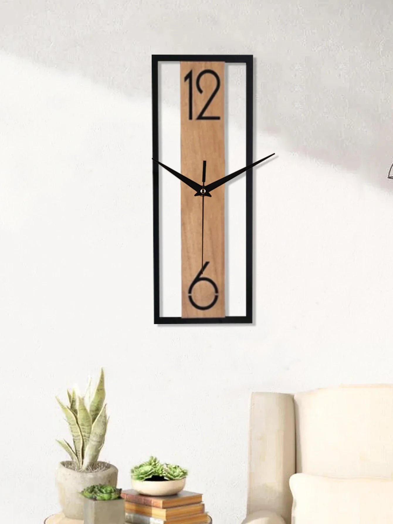 Reloj De Pared Rectangular | Montado En Pared · SeemSeem