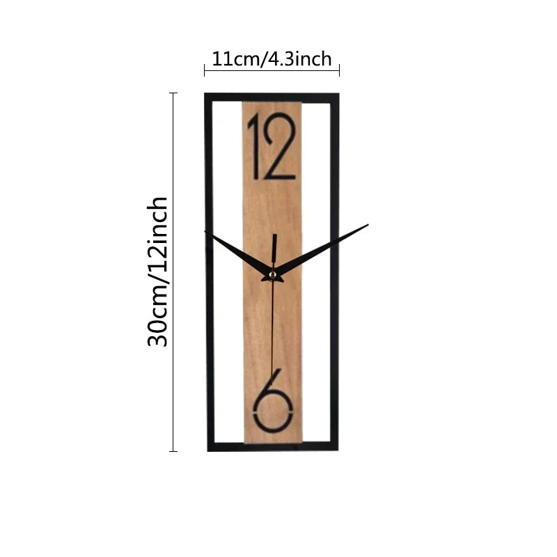 Reloj De Pared Rectangular | Montado En Pared · SeemSeem