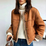 Casaco oversized para mulher | pelo de carneiro