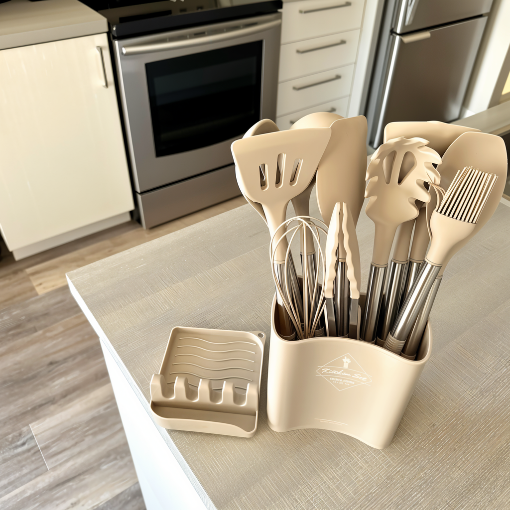 Set De Utensilios De Cocina | Con Soporte · SeemSeem