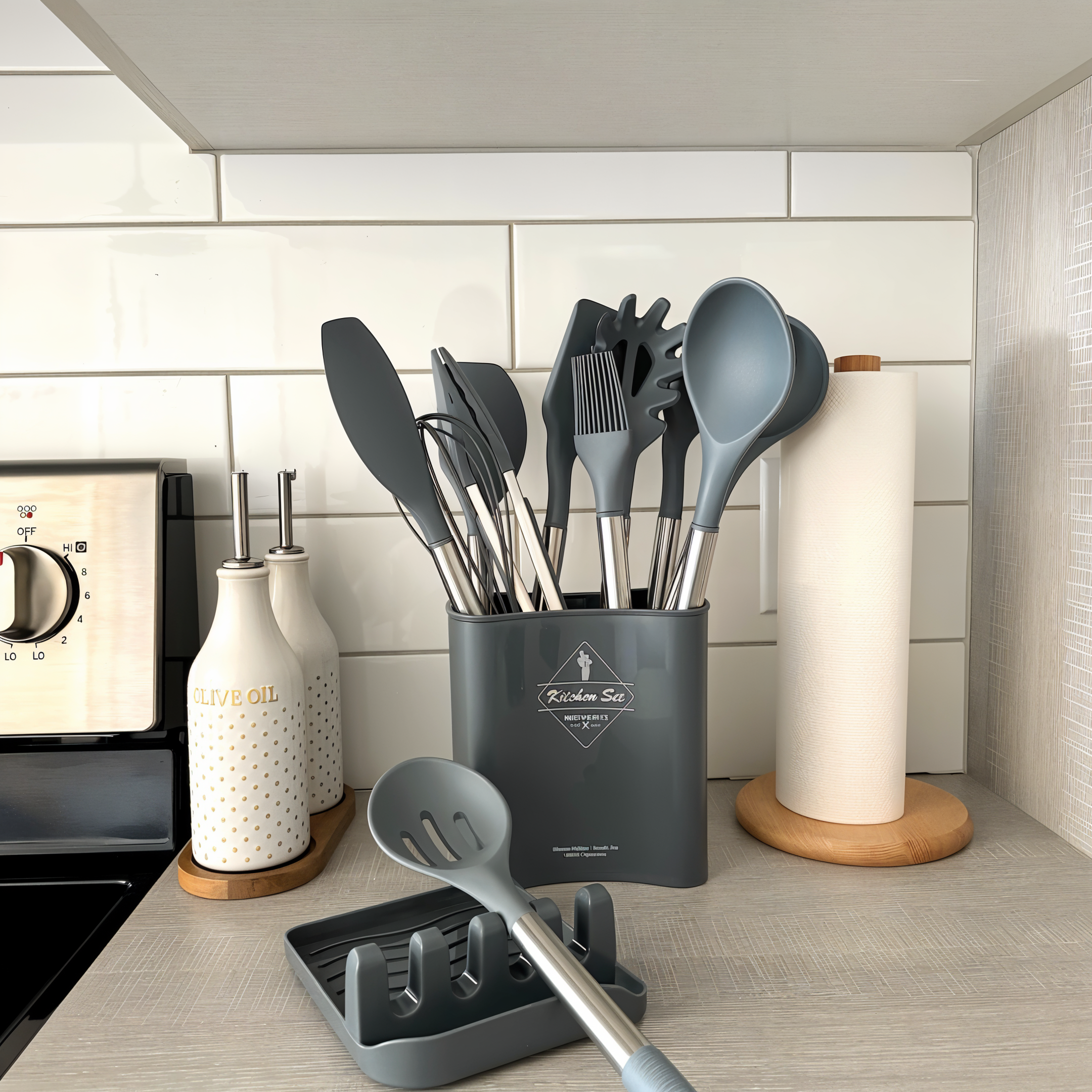 Set De Utensilios De Cocina | Con Soporte · SeemSeem