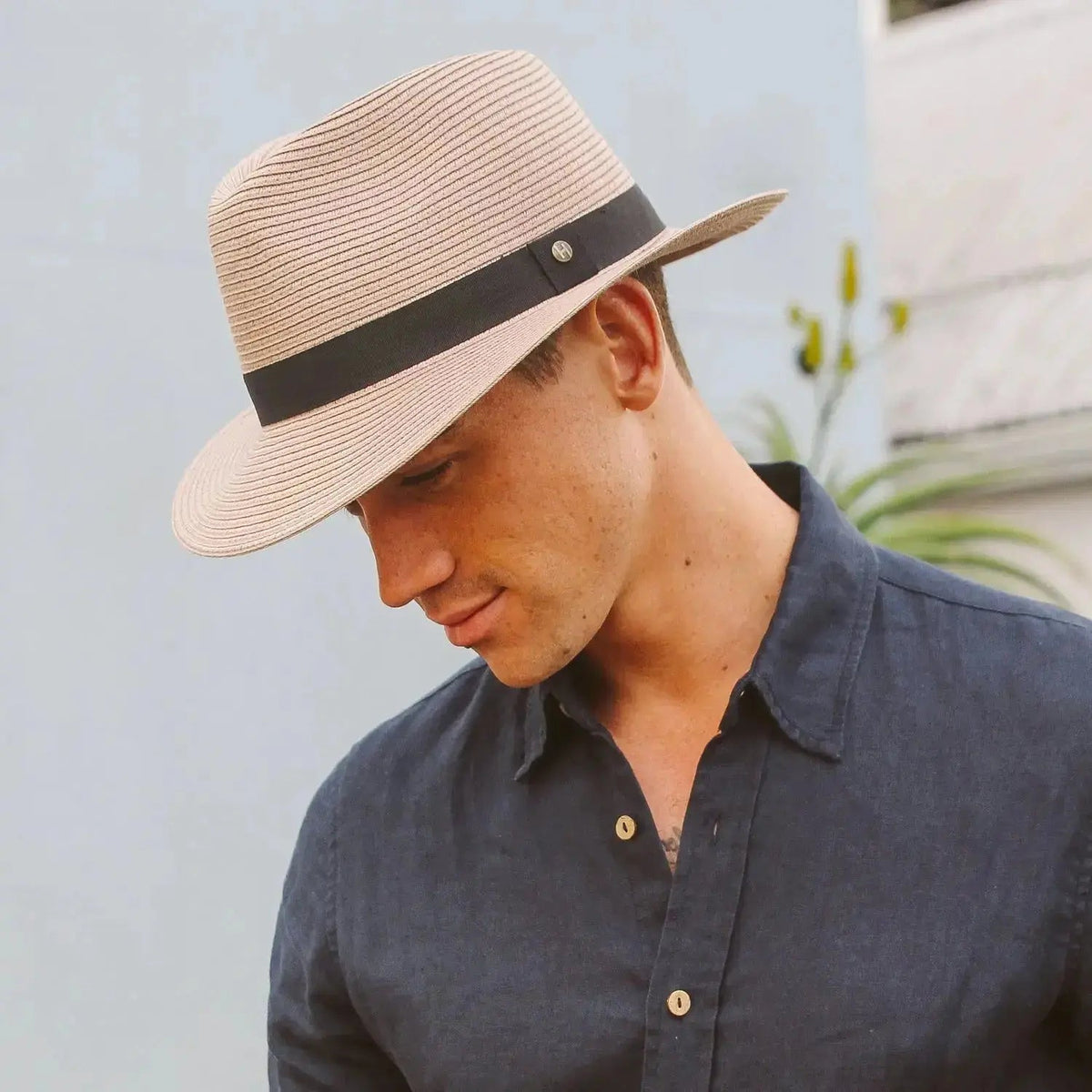 Sombrero Fedora Clásico Para Hombre | Cinta Contrastante · SeemSeem