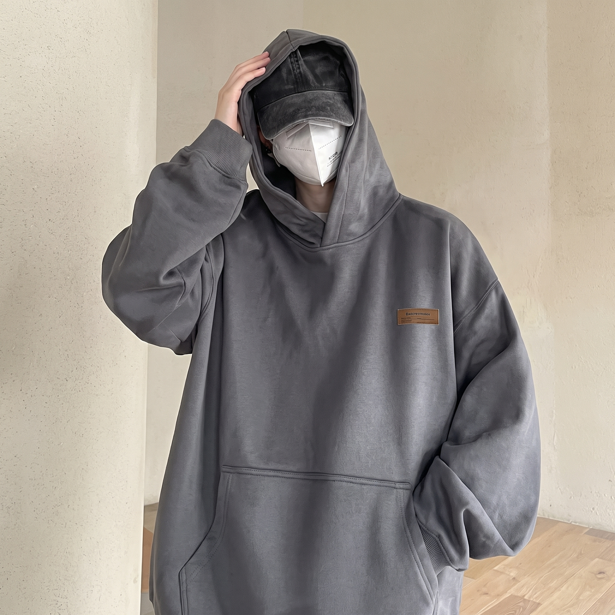 Sudadera Con Capucha Oversized Para Hombre | Bolsillo Canguro · SeemSeem
