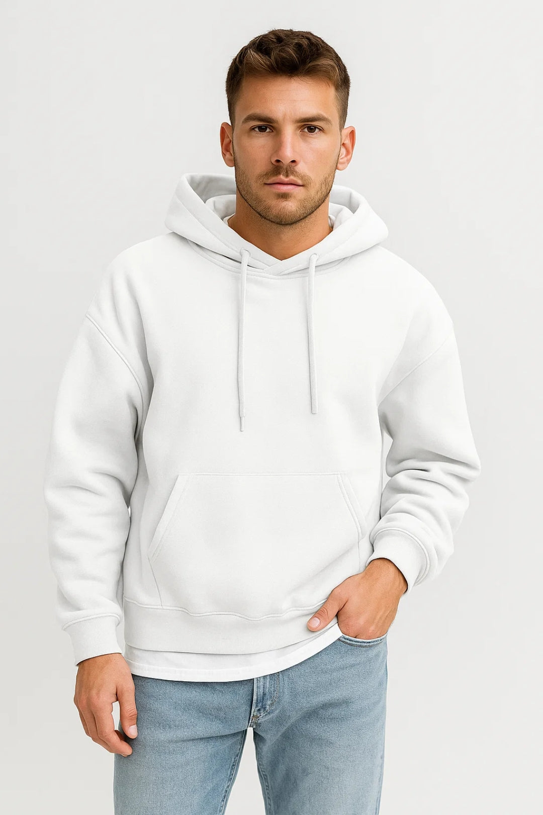Sudadera Con Capucha Oversized Para Hombre | Bolsillo Canguro · SeemSeem