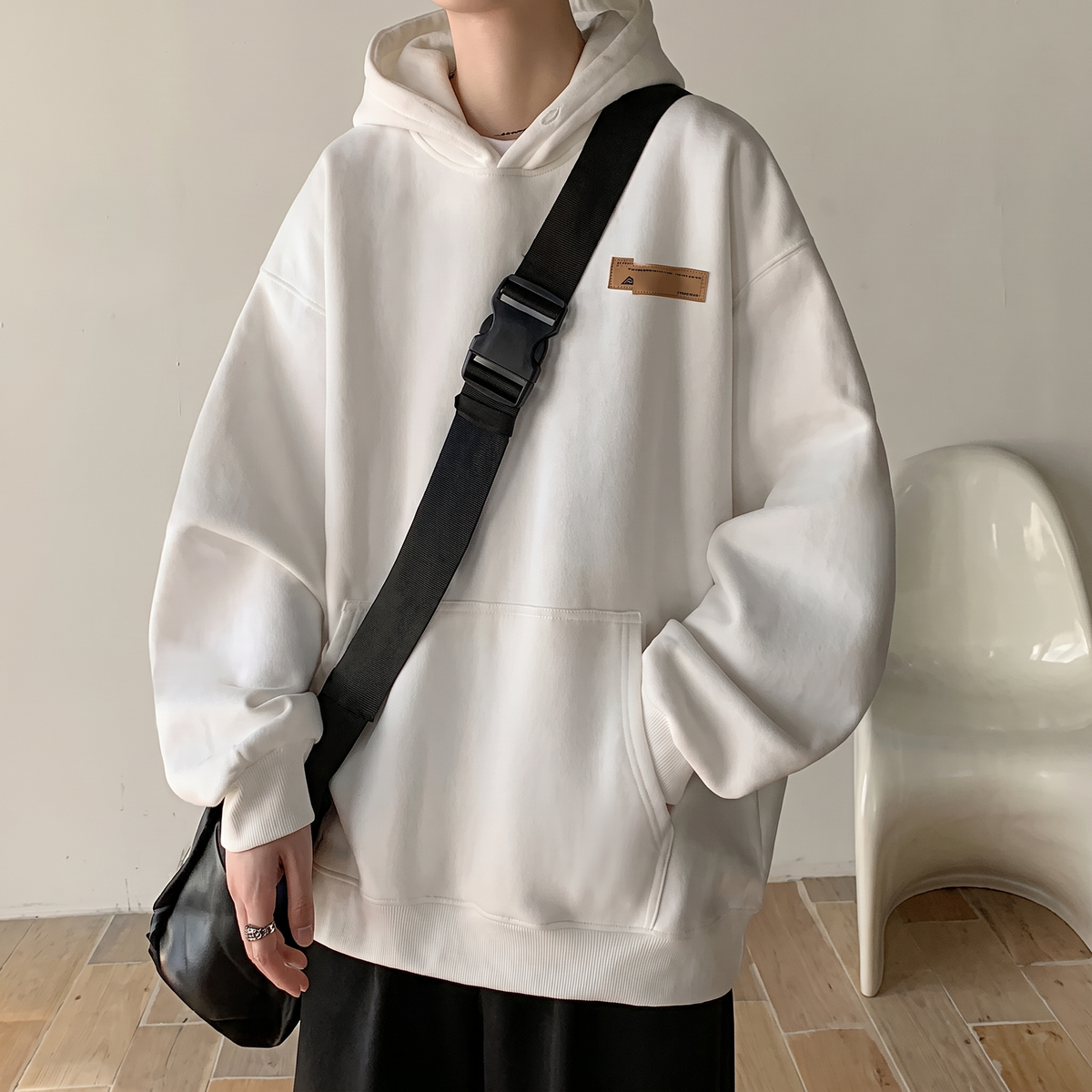 Sudadera Con Capucha Oversized Para Hombre | Bolsillo Canguro · SeemSeem