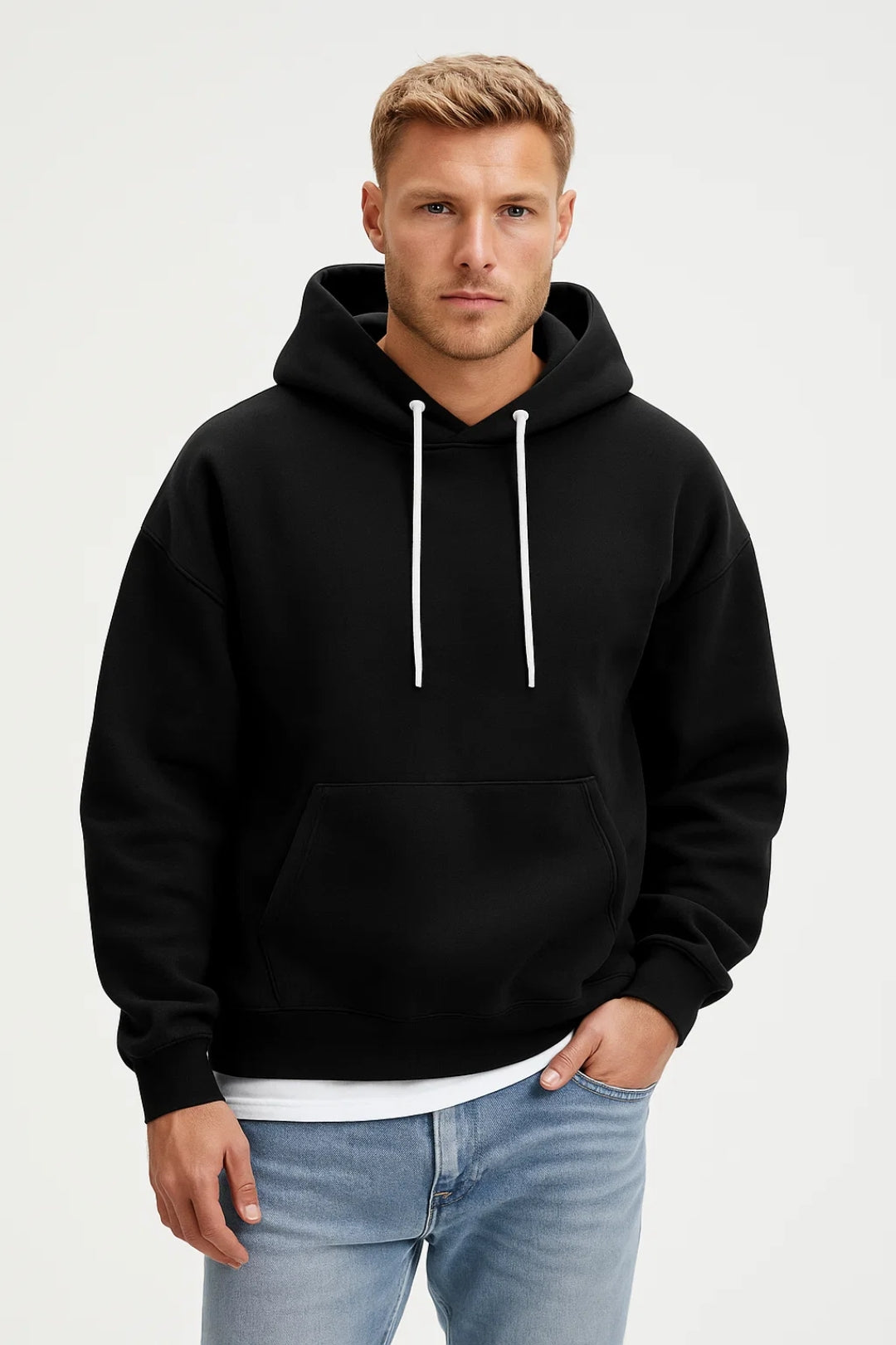 Sudadera Con Capucha Oversized Para Hombre | Bolsillo Canguro · SeemSeem