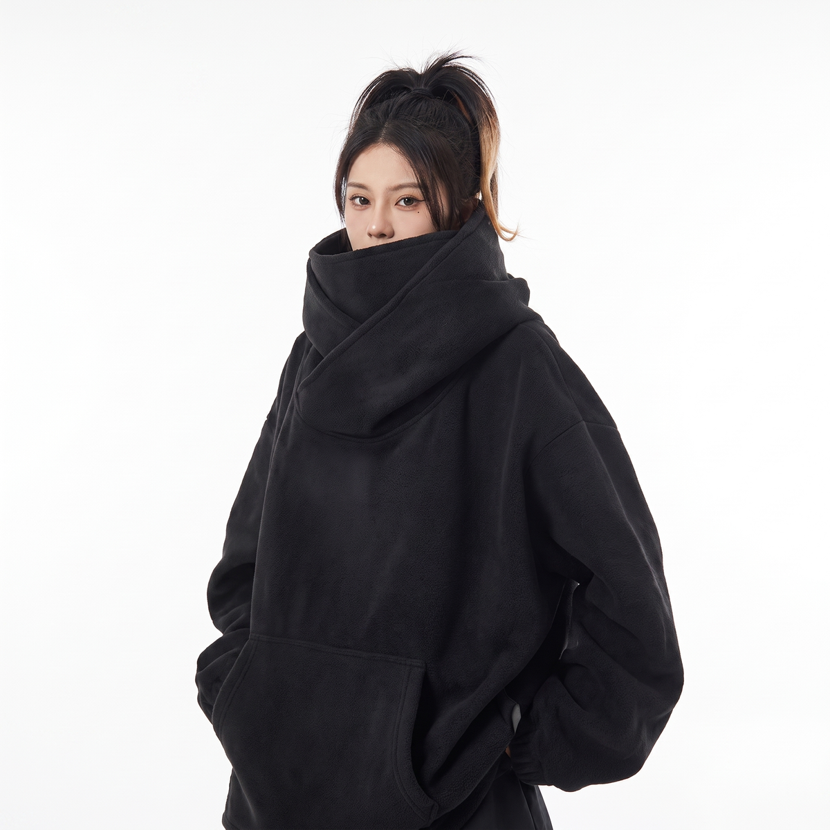 Sudadera Con Capucha Oversized Para Mujer | Bolsillo Canguro · SeemSeem