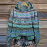 Felpa con cappuccio da donna | Fantasia Fair Isle