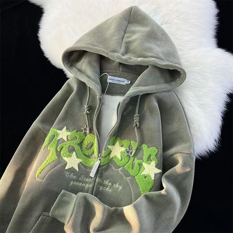 Sudadera Con Capucha Y Cremallera Para Hombre | Bordado · SeemSeem
