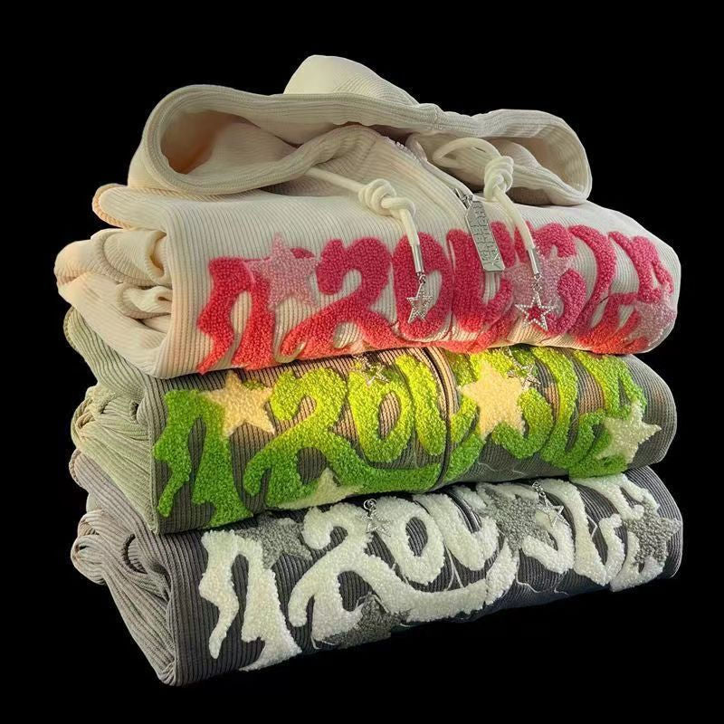 Sudadera Con Capucha Y Cremallera Para Hombre | Bordado · SeemSeem