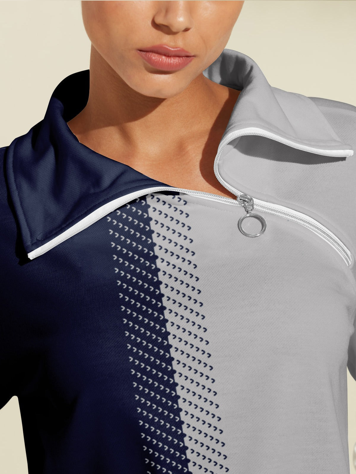 Sudadera Con Cremallera Para Mujer | Cuello Alto · SeemSeem