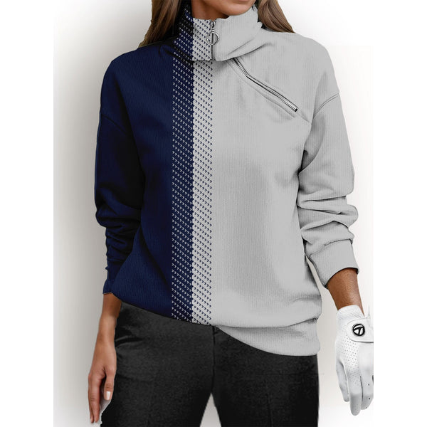 Sudadera Con Cremallera Para Mujer | Cuello Alto · SeemSeem