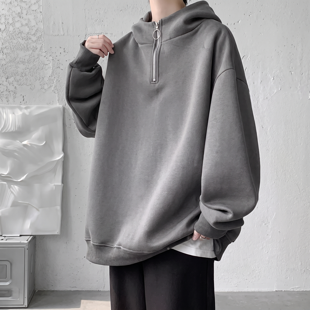 Sudadera Con Media Cremallera Para Hombre | Con Capucha · SeemSeem
