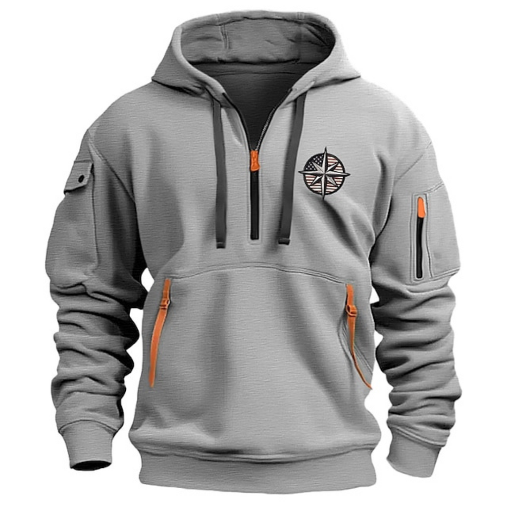 Sudadera Con Media Cremallera Para Hombre | Con Capucha · SeemSeem