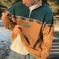 Sudadera Con Media Cremallera Para Hombre | Estampado Geométrico · SeemSeem