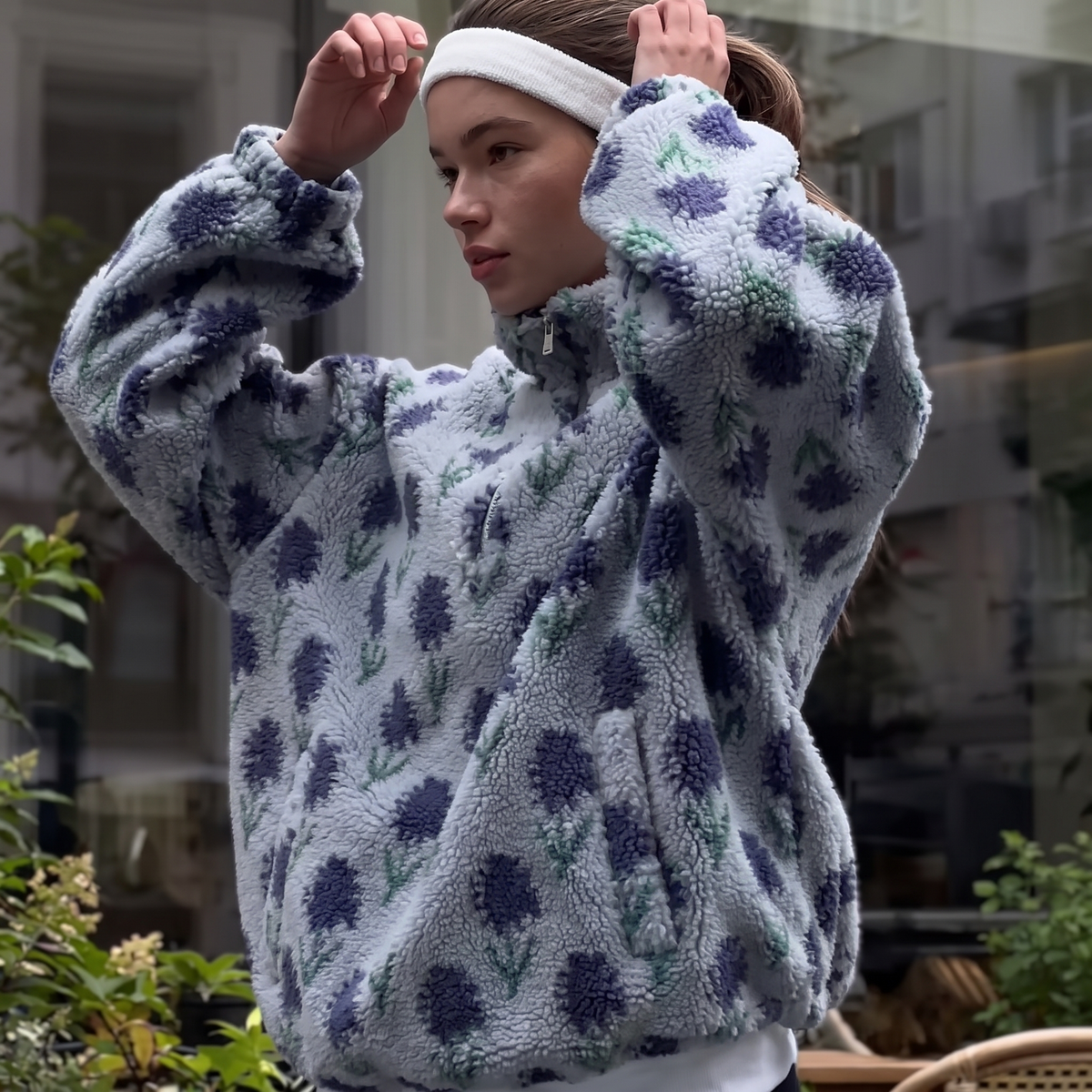 Sudadera Media Cremallera Para Mujer | Borreguito · SeemSeem