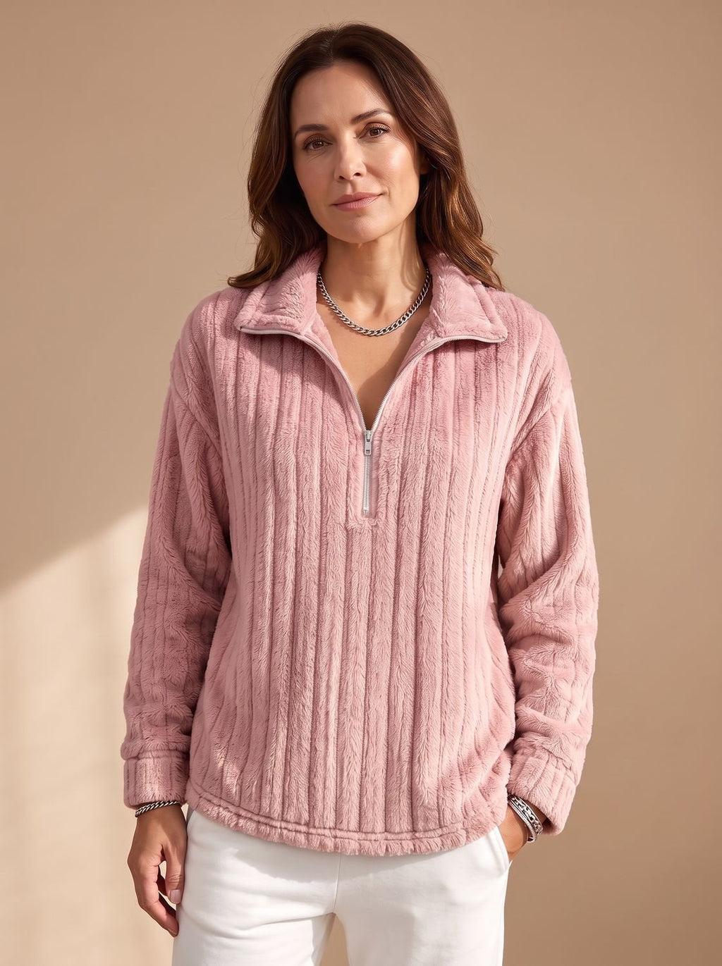 Sudadera Media Cremallera Para Mujer | Forro Polar · SeemSeem