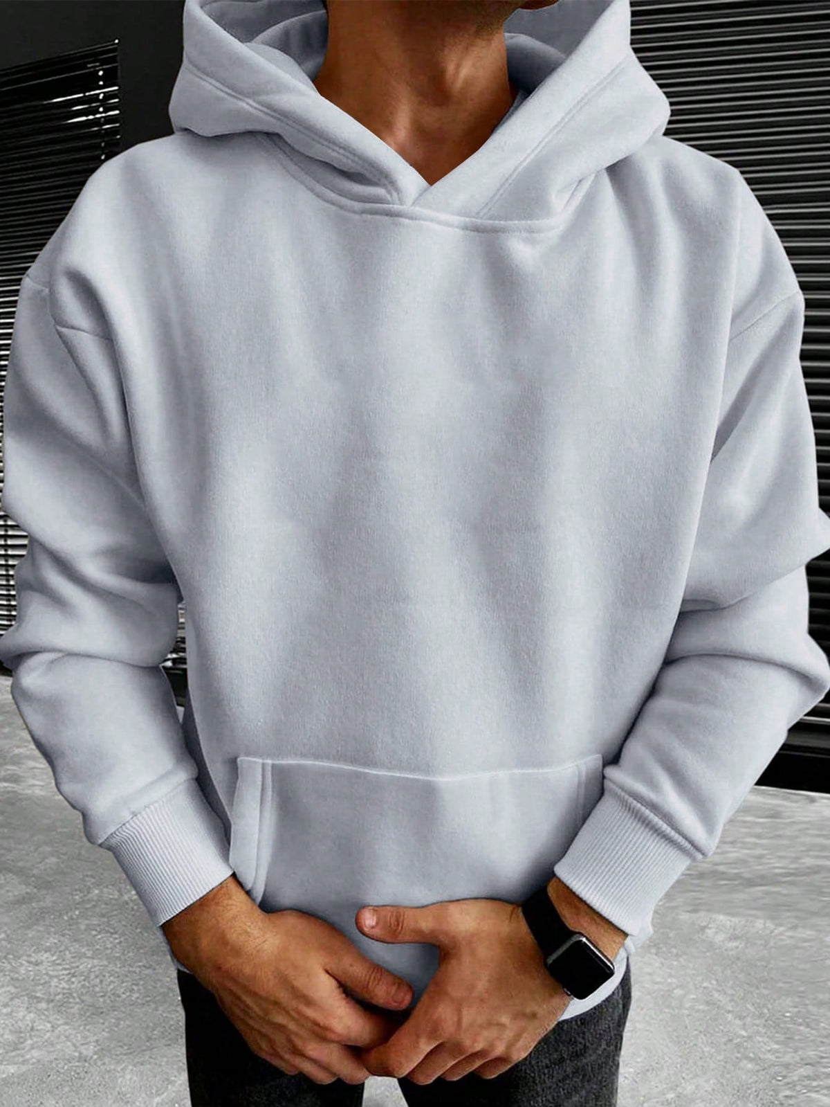 Sudadera Oversized Con Capucha Para Hombre | Bolsillo Canguro · SeemSeem