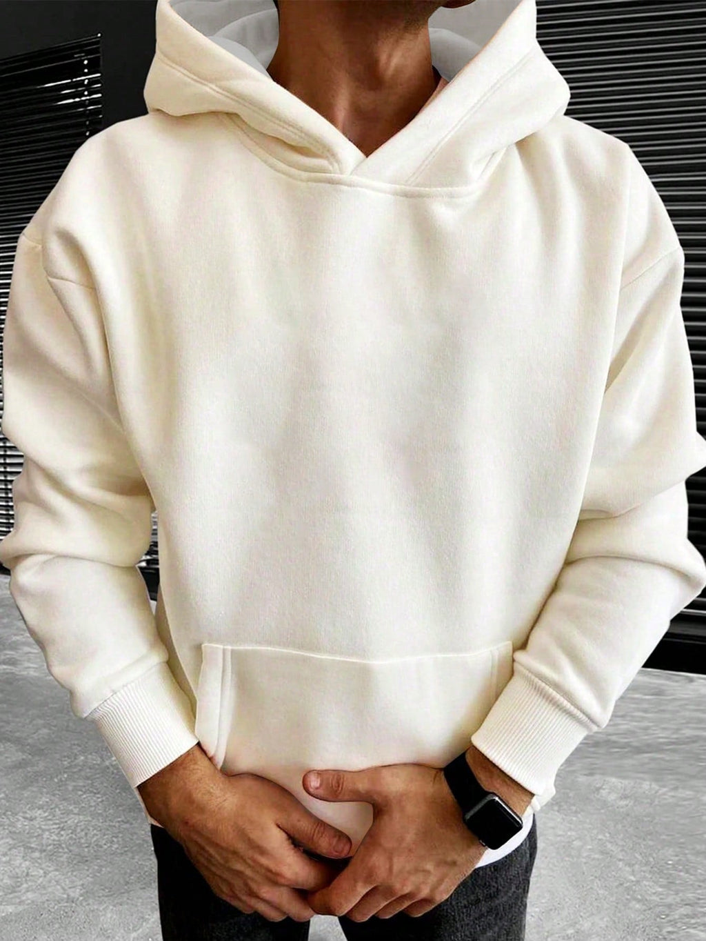 Sudadera Oversized Con Capucha Para Hombre | Bolsillo Canguro · SeemSeem