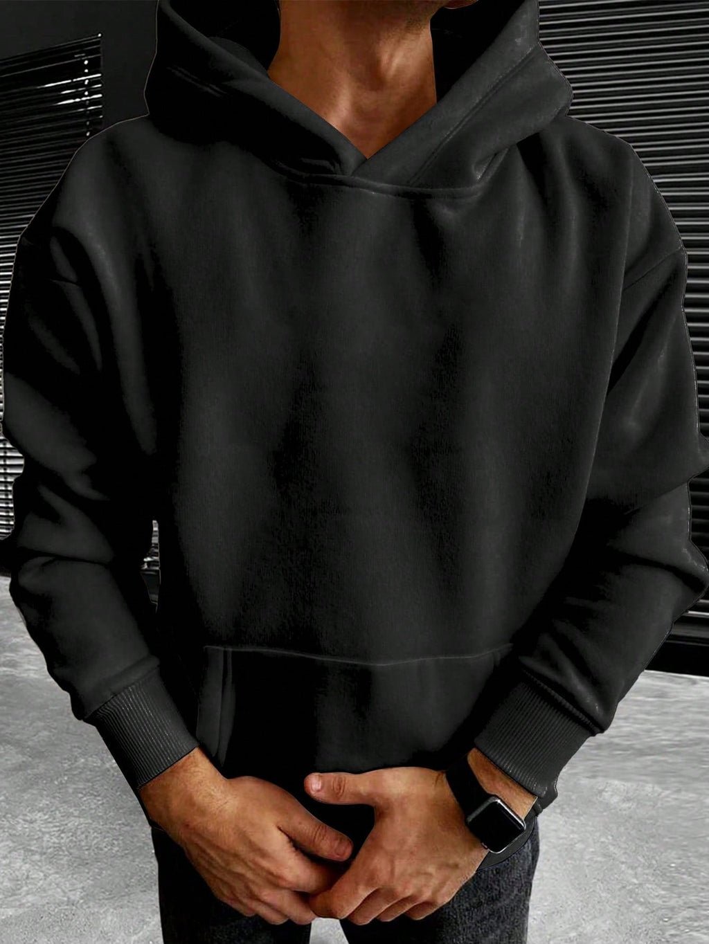 Sudadera Oversized Con Capucha Para Hombre | Bolsillo Canguro · SeemSeem