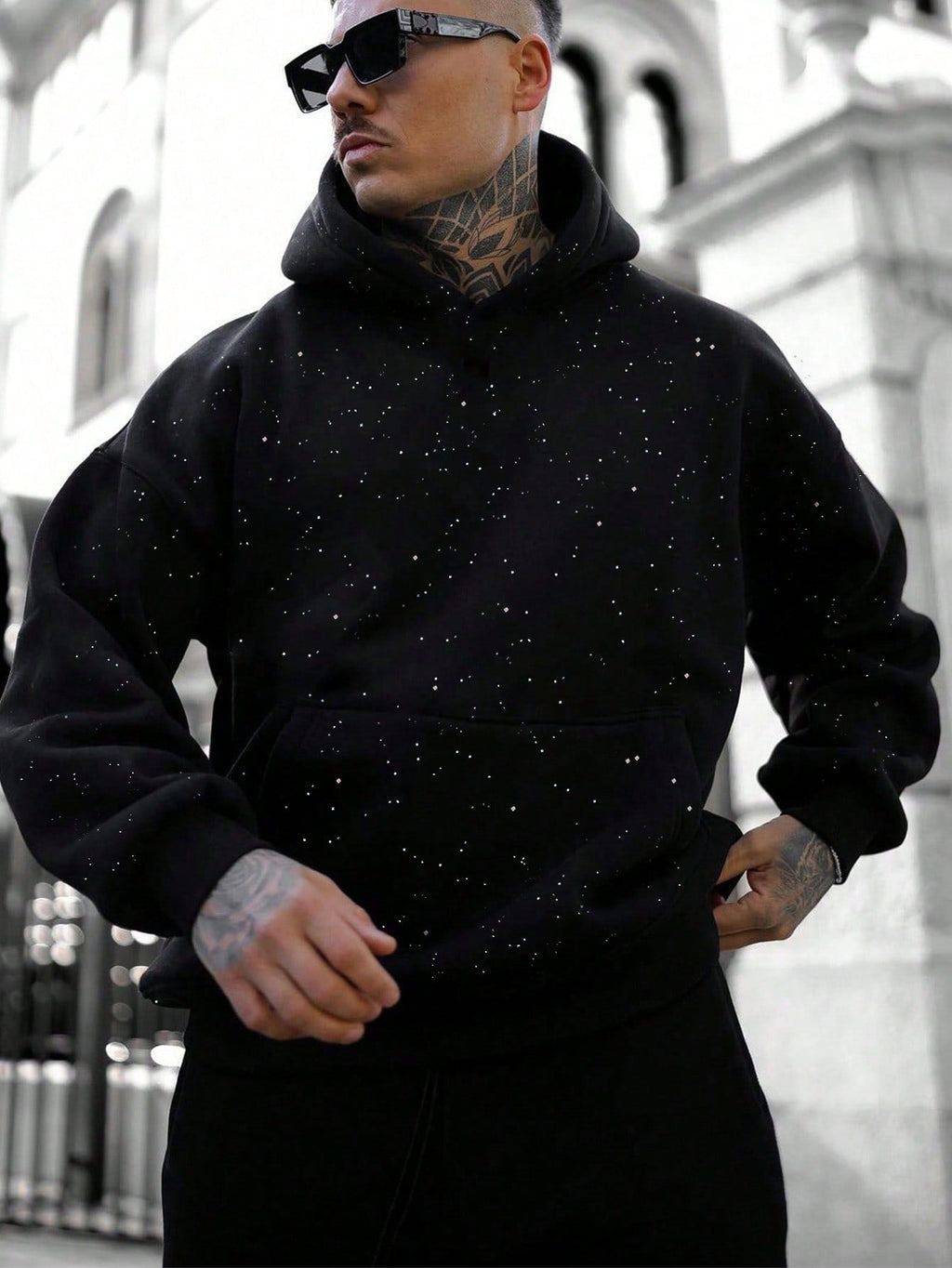 Sudadera Oversized Con Capucha Para Hombre | Bolsillo Canguro · SeemSeem