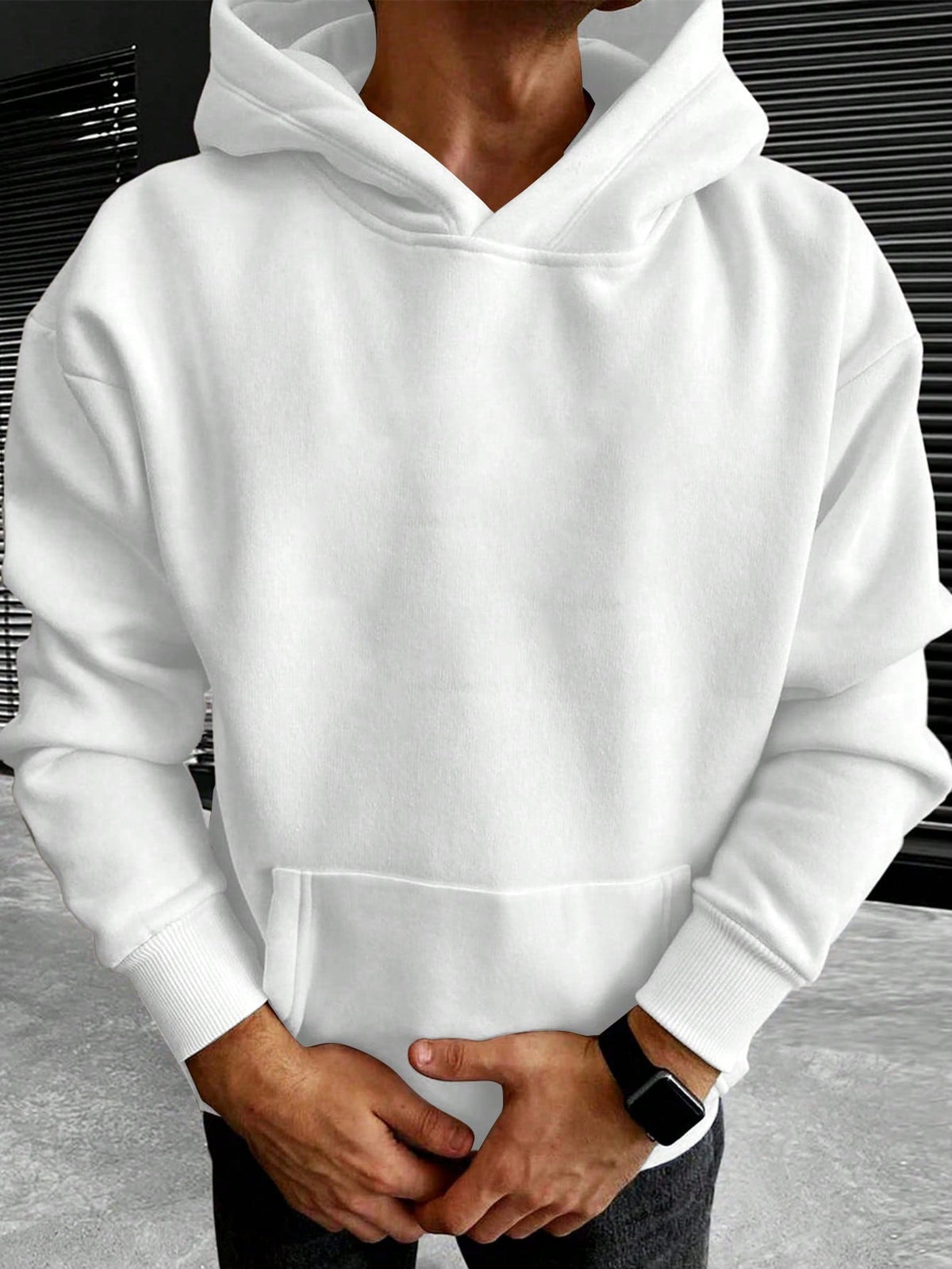 Sudadera Oversized Con Capucha Para Hombre | Bolsillo Canguro · SeemSeem