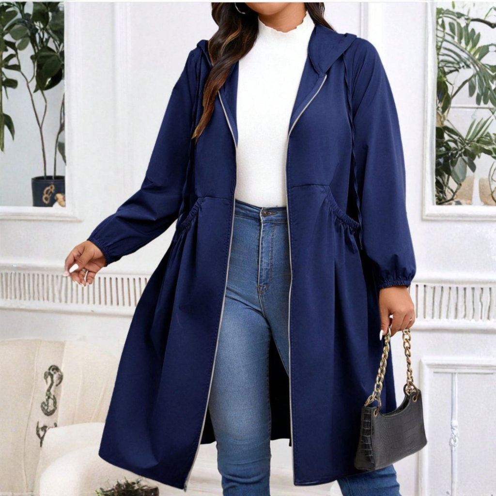 Trench Con Capucha Para Mujer | Cintura Ajustable · SeemSeem