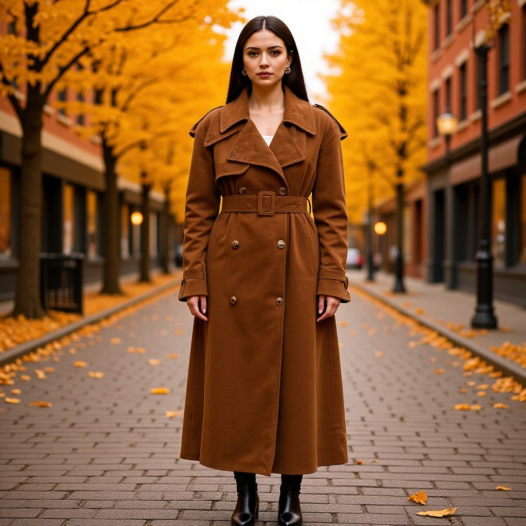 Trench Cruzado Para Mujer | Con Cinturón · SeemSeem