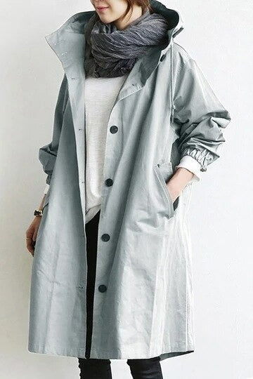 Trench Oversized Para Mujer | Con Capucha · SeemSeem