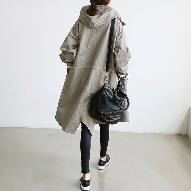 Trench Oversized Para Mujer | Con Capucha · SeemSeem