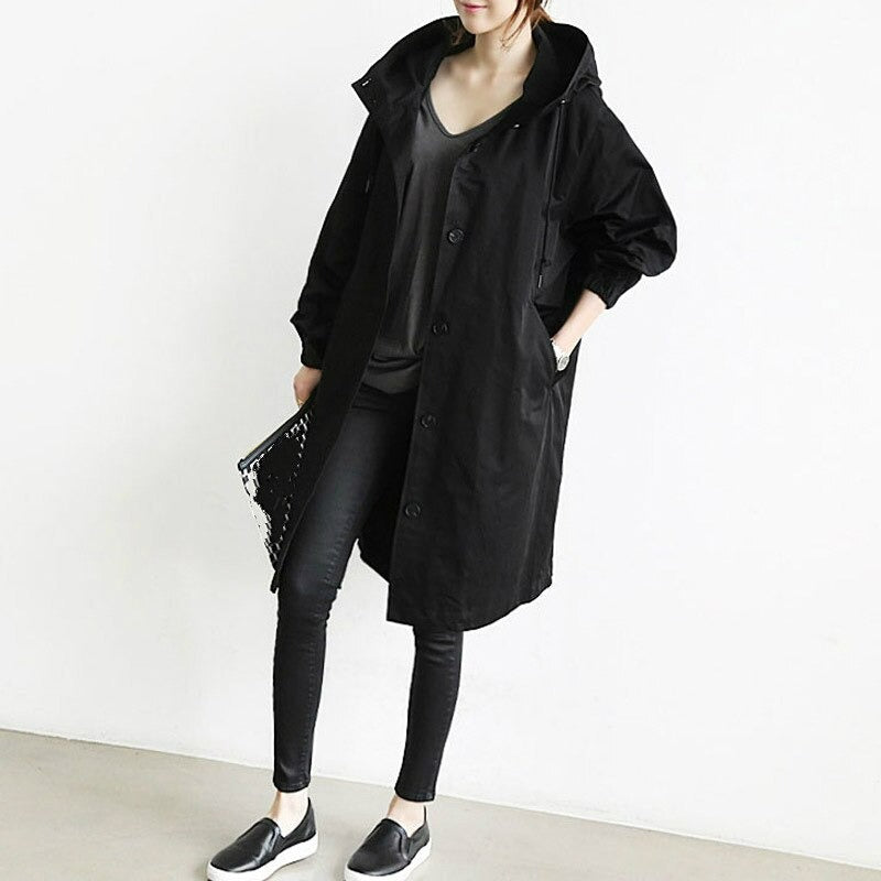 Trench Oversized Para Mujer | Con Capucha · SeemSeem
