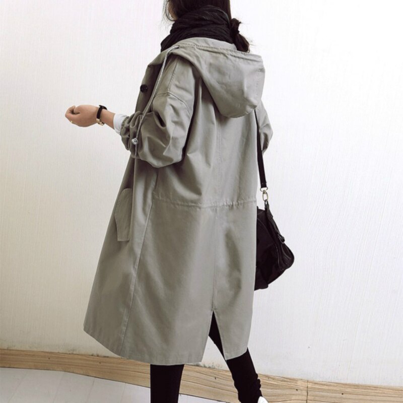 Trench Oversized Para Mujer | Con Capucha · SeemSeem