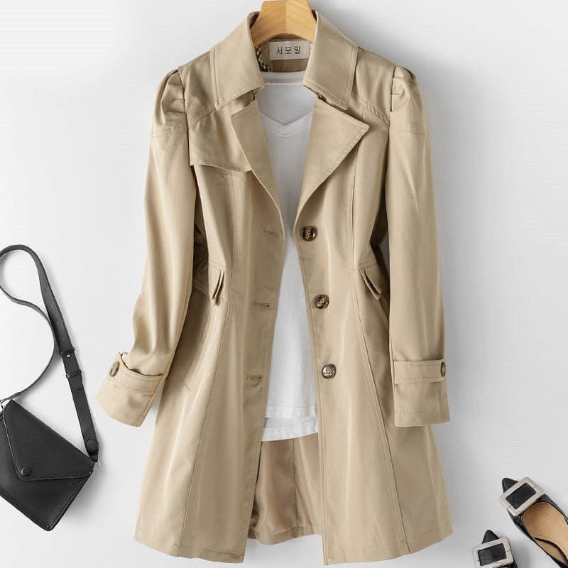 Trench Para Mujer Con Botonadura Simple | Solapa · SeemSeem