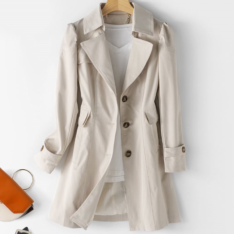 Trench Para Mujer Con Botonadura Simple | Solapa · SeemSeem