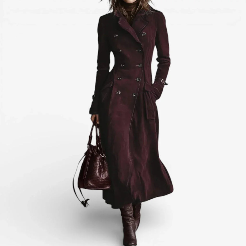 Trench Para Mujer De Ante | Doble Botonadura · SeemSeem