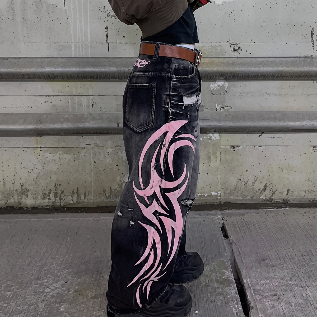 Vaqueros Anchos Para Mujer | Estampado Tribal · SeemSeem