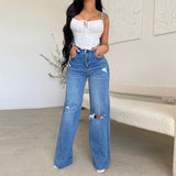 Wide-leg jeans voor dames | Gescheurd