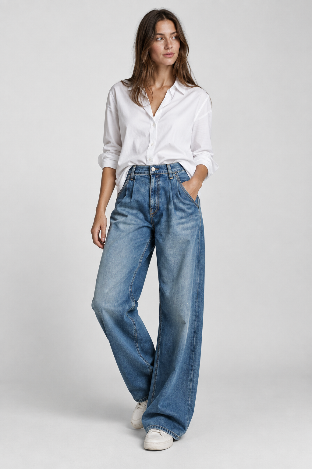 Vaqueros Wide Leg Para Mujer | Tiro Alto · SeemSeem