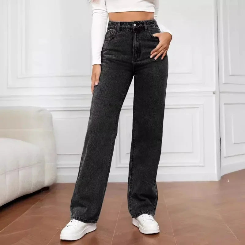 Vaqueros Wide Leg Para Mujer | Tiro Alto · SeemSeem