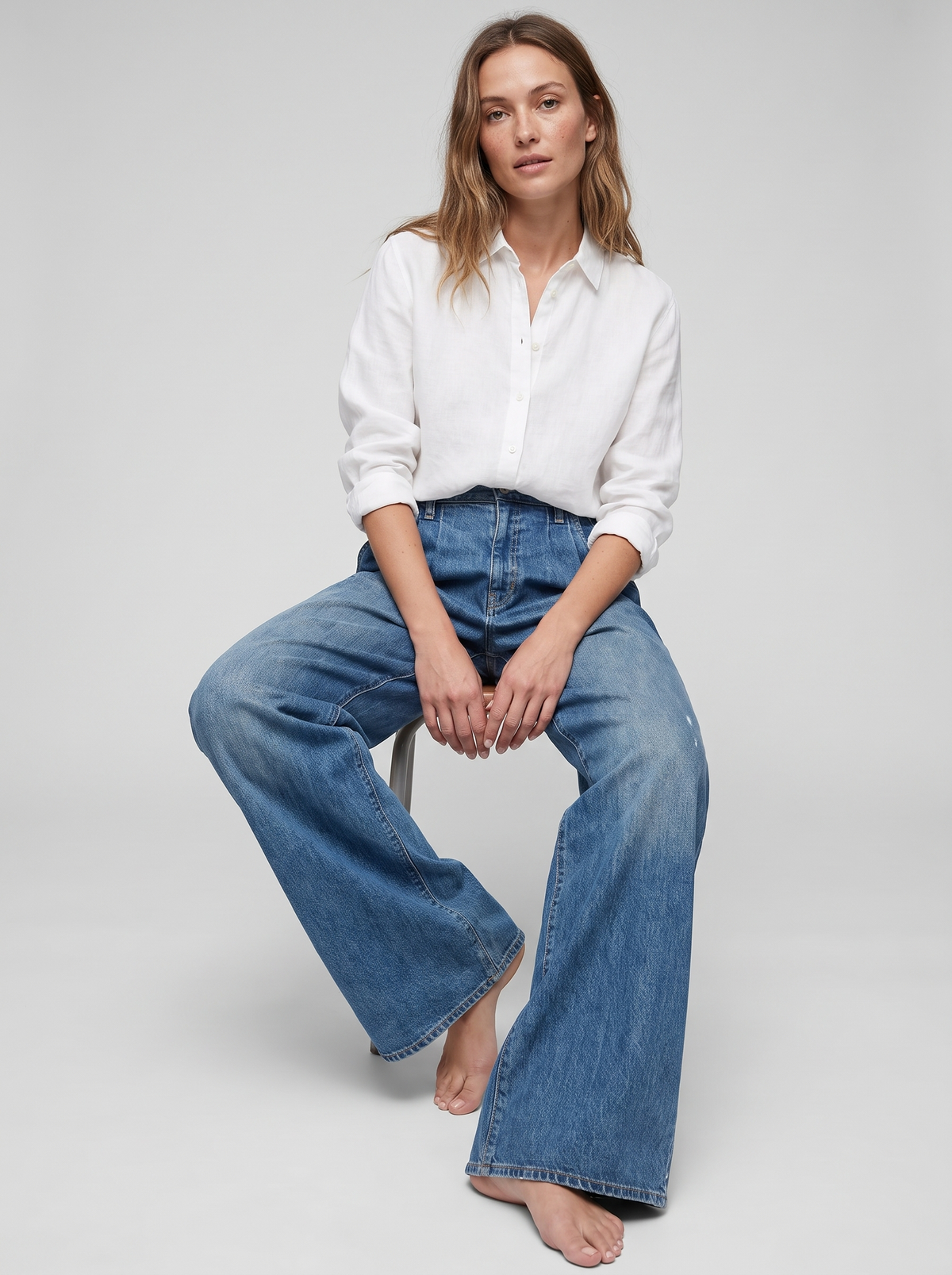 Vaqueros Wide Leg Para Mujer | Tiro Alto · SeemSeem
