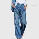 Vaqueros Wide Leg Para Mujer | Tiro Alto