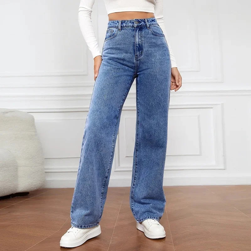 Vaqueros Wide Leg Para Mujer | Tiro Alto · SeemSeem