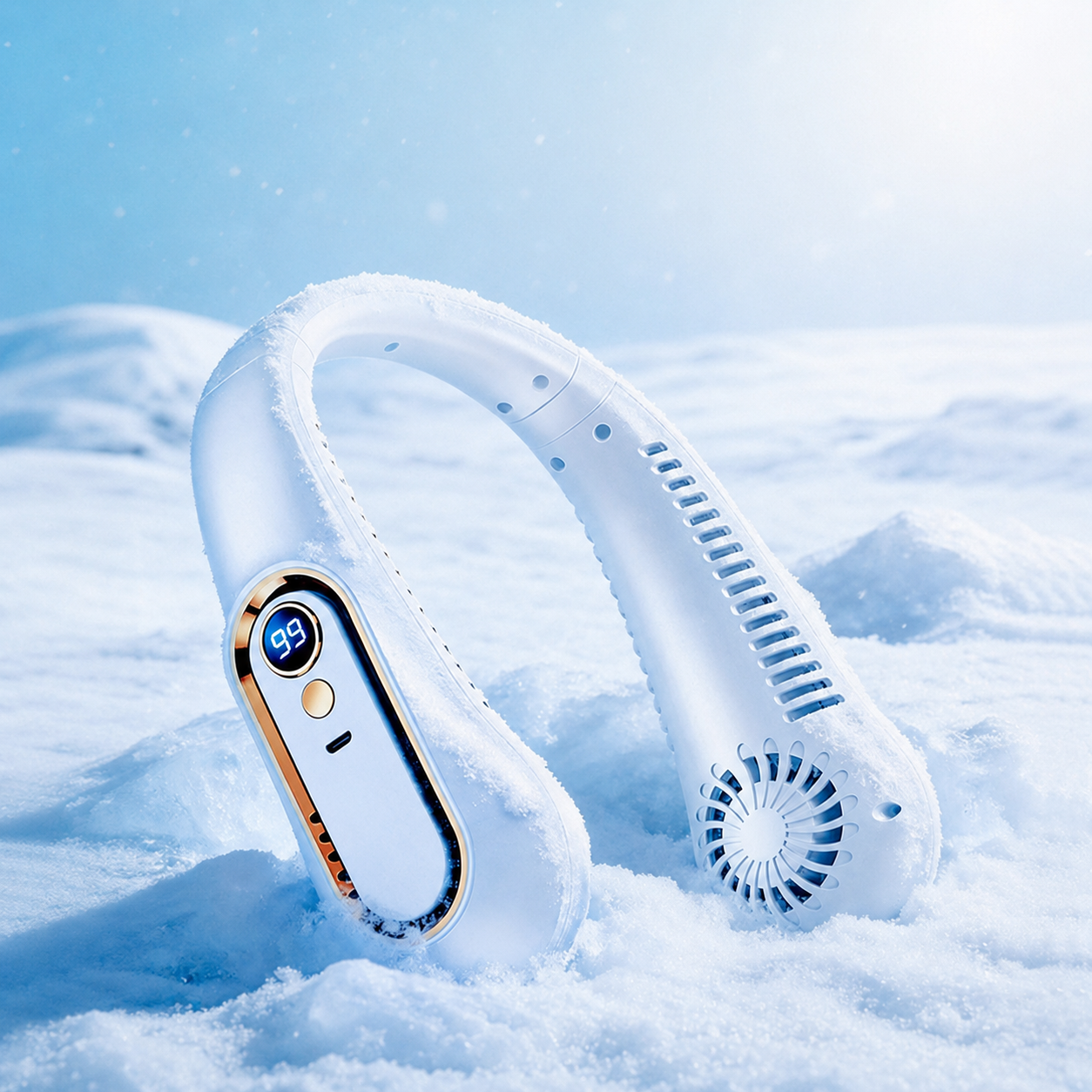 Ventilador De Cuello Portátil | Recargable Por USB · SeemSeem