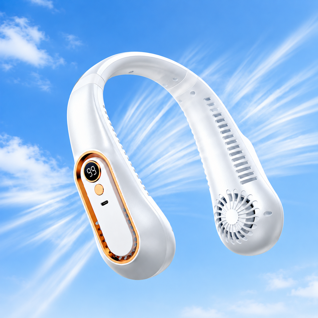 Ventilador De Cuello Portátil | Recargable Por USB · SeemSeem