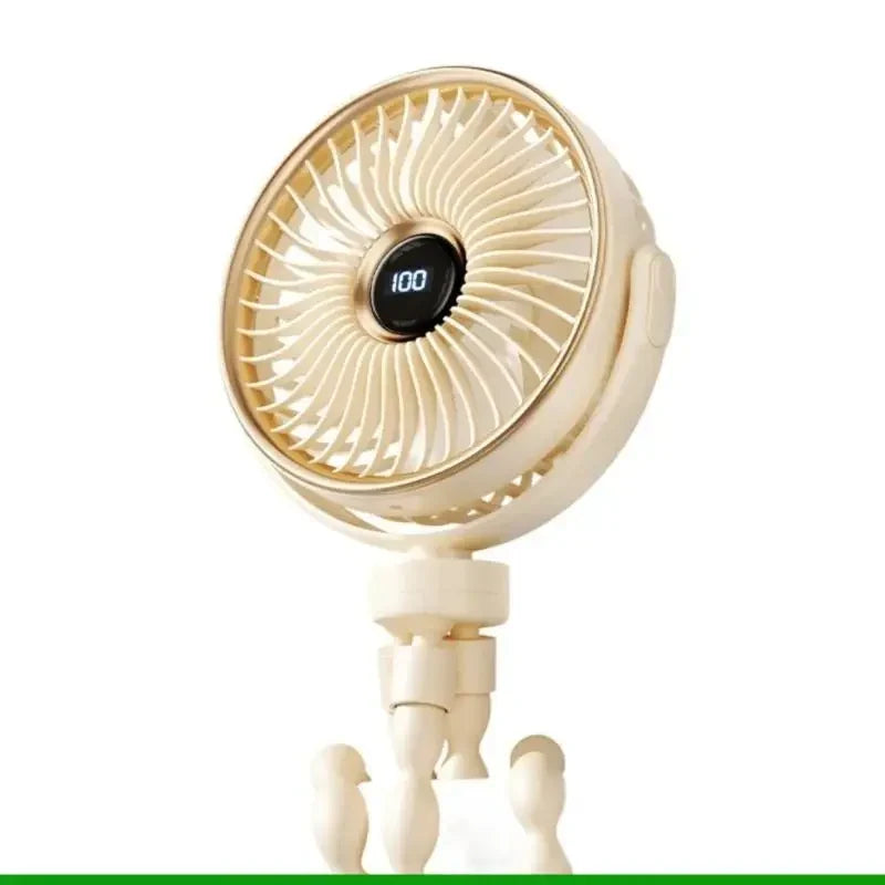 Ventilador Portátil Con Trípode | Pantalla Digital · SeemSeem