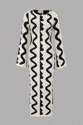 Vestido De Punto Para Mujer | Estampado Ondulado · SeemSeem