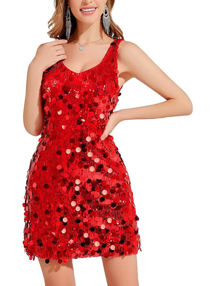 Vestido De Tirantes Para Mujer | Lentejuelas · SeemSeem