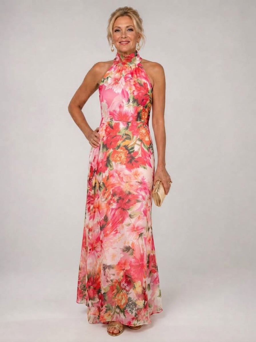 Vestido Halter Para Mujer | Estampado Floral · SeemSeem